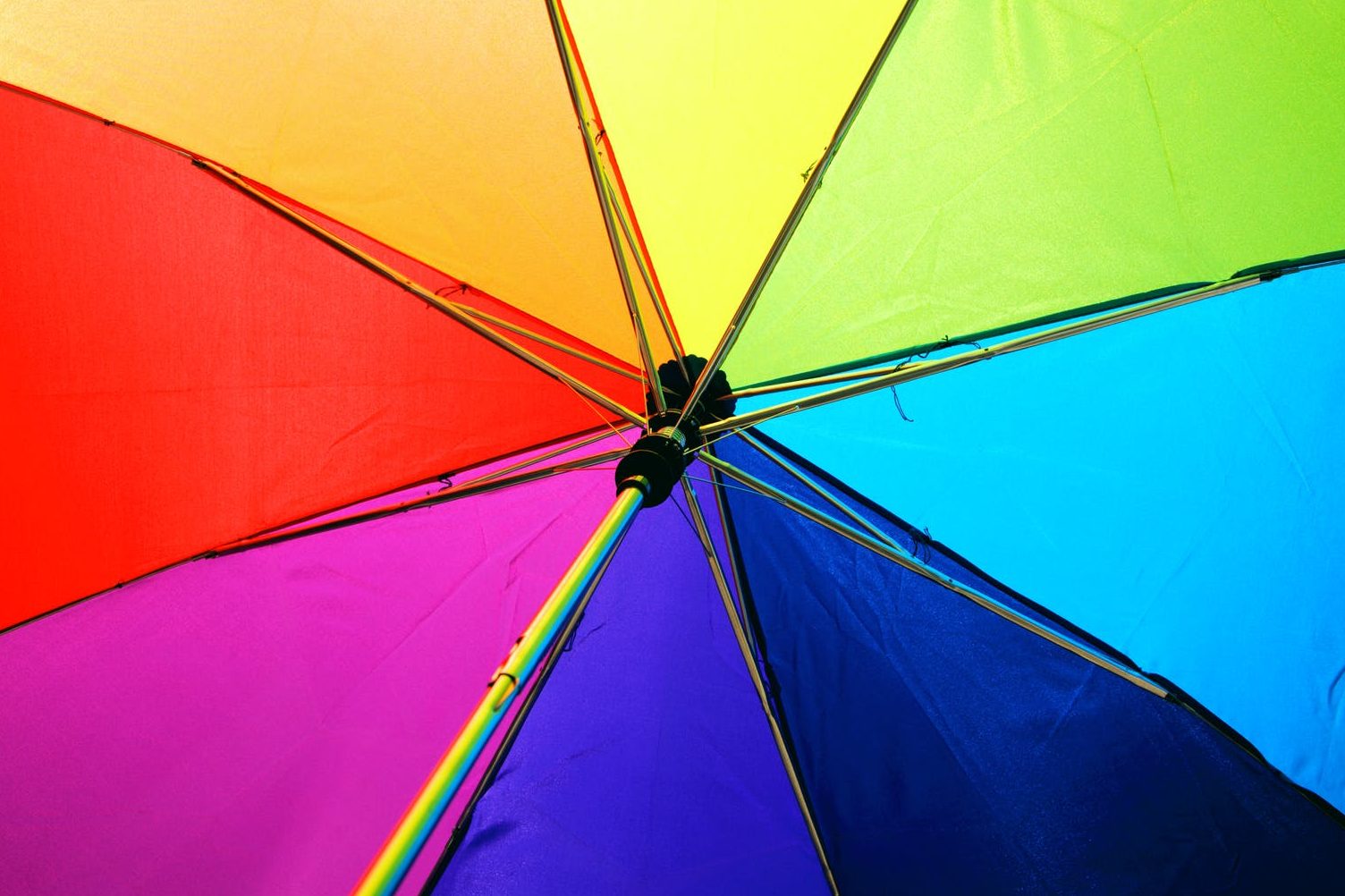 multicolored umbrella
