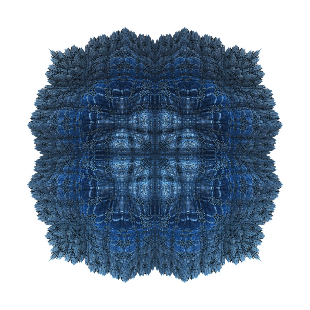 Abstract art evoking the ocean