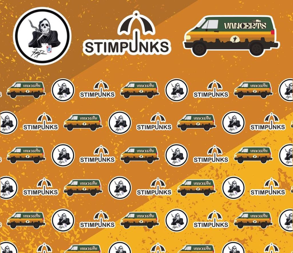 Stimpunks, Vancerts, and Cryptic Creative Logos arranged in a grid