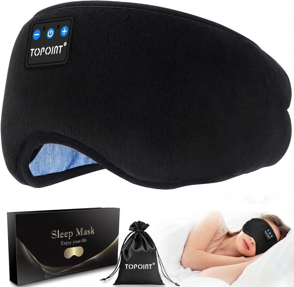 Black sleep mask