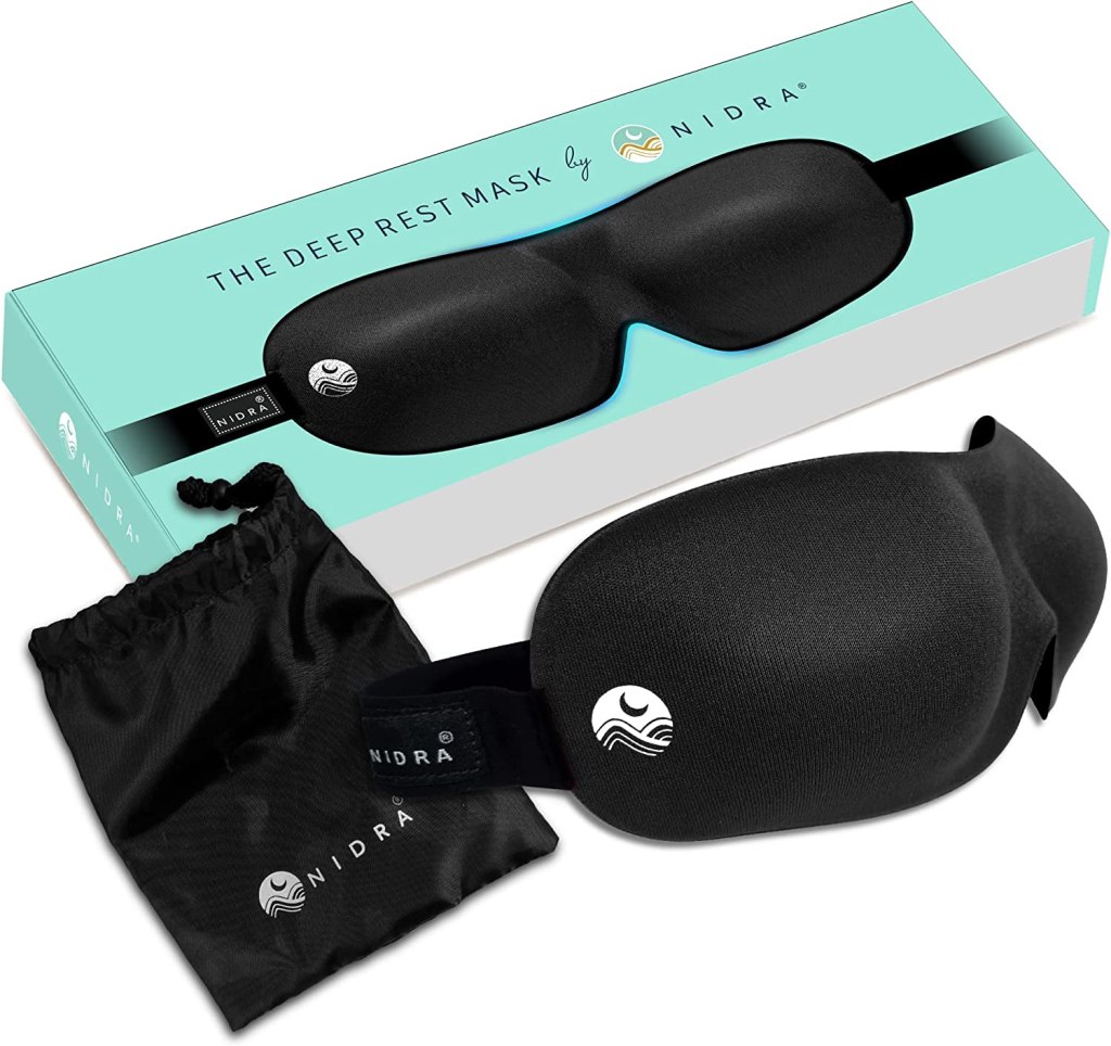 Black sleep mask