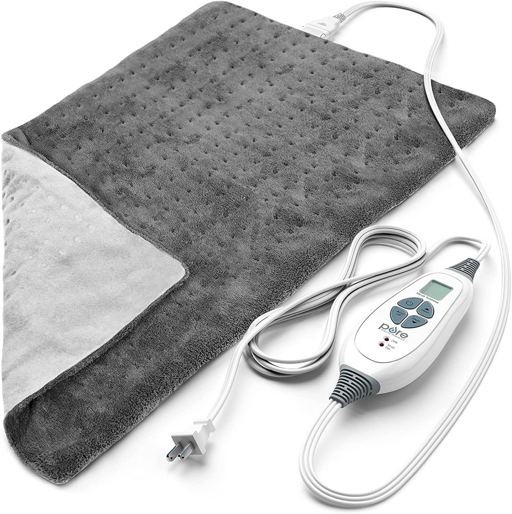 Grey heating pad
