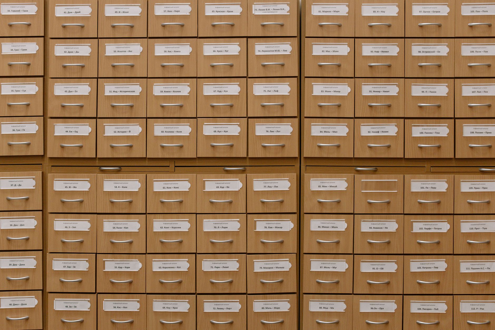 close up of brown drawers
