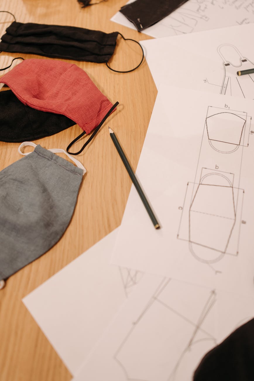 drawing patterns on the table