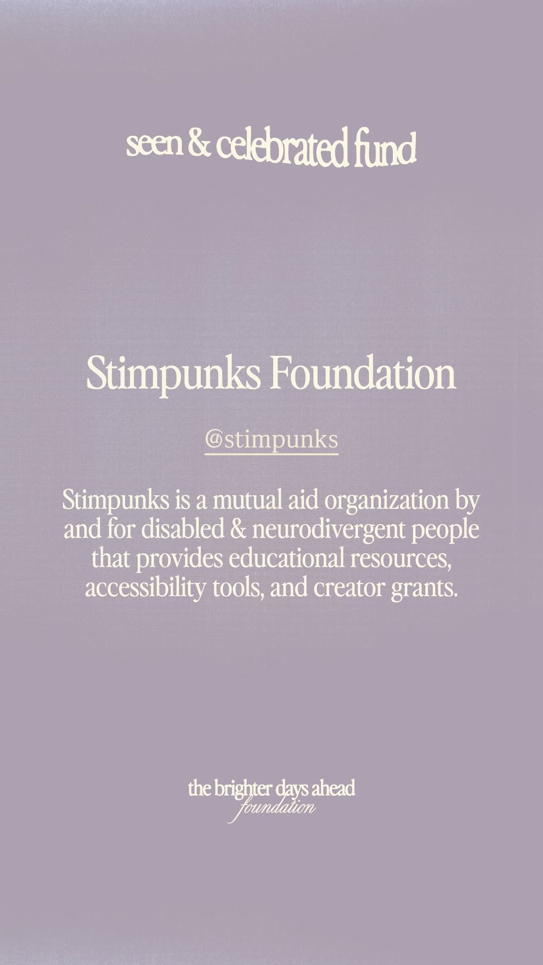 Ariana Grande, Brighter Days Ahead, Stimpunks, and the Future of Philanthropy