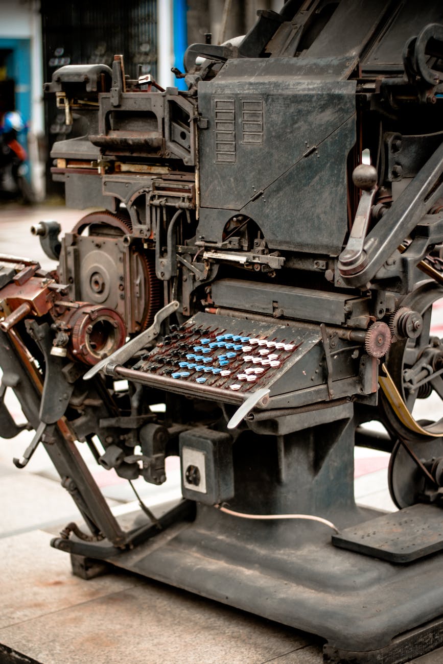 old machinery in a workshop